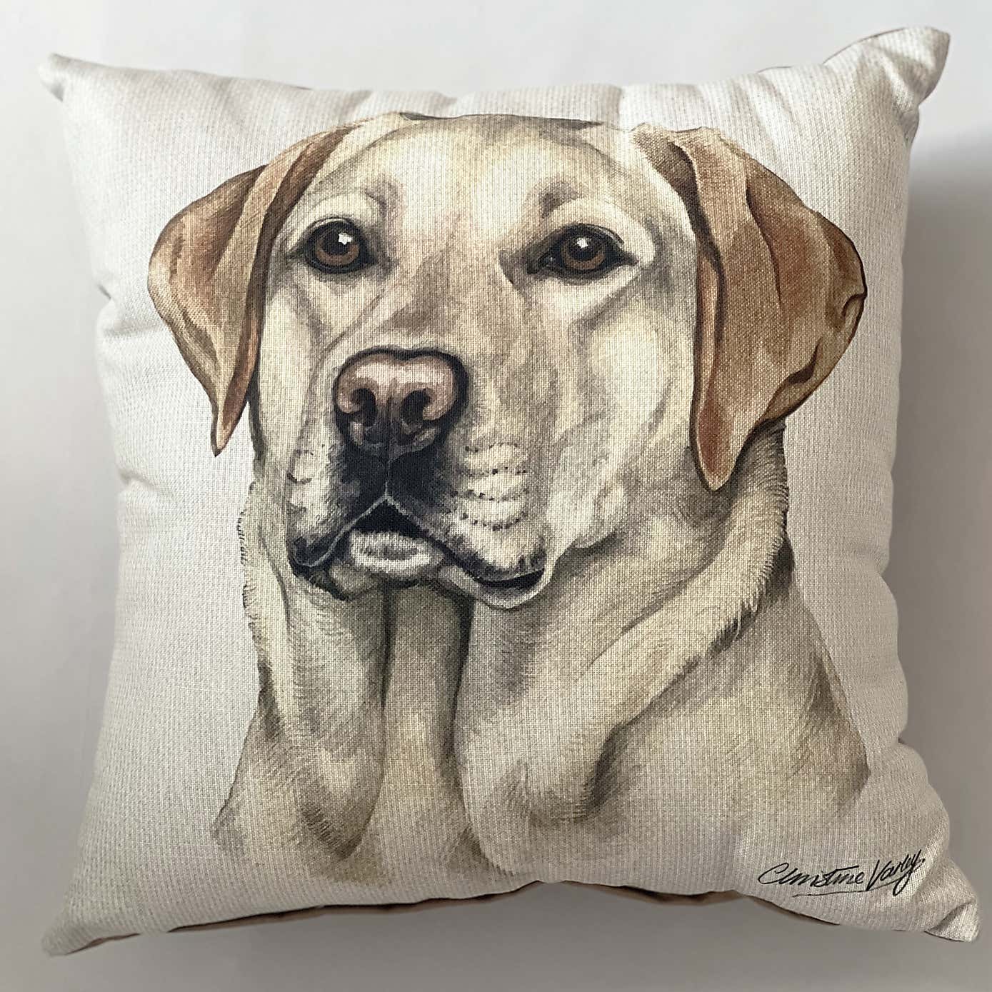 Christine Varley Labrador Square Cushion