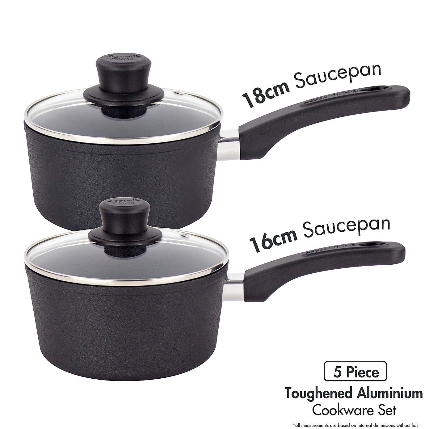 Scoville Neverstick Non-stick Aluminum 5 Piece Set