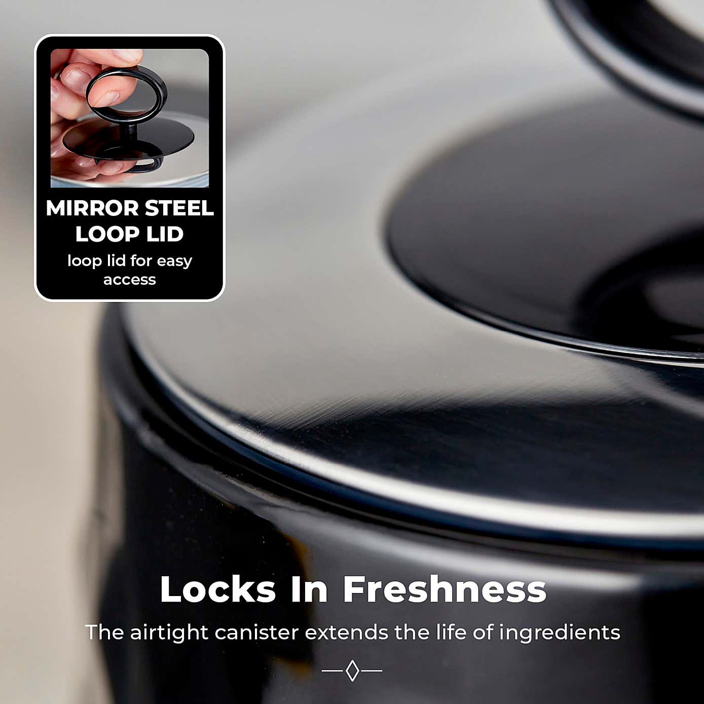 TOWER Solitaire Set of 3 Canisters