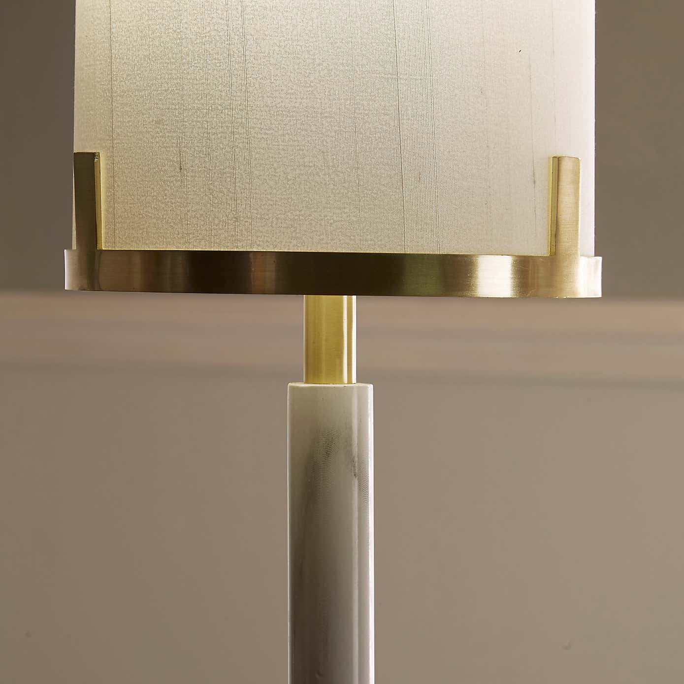 Midland Marble Effect Table Lamp