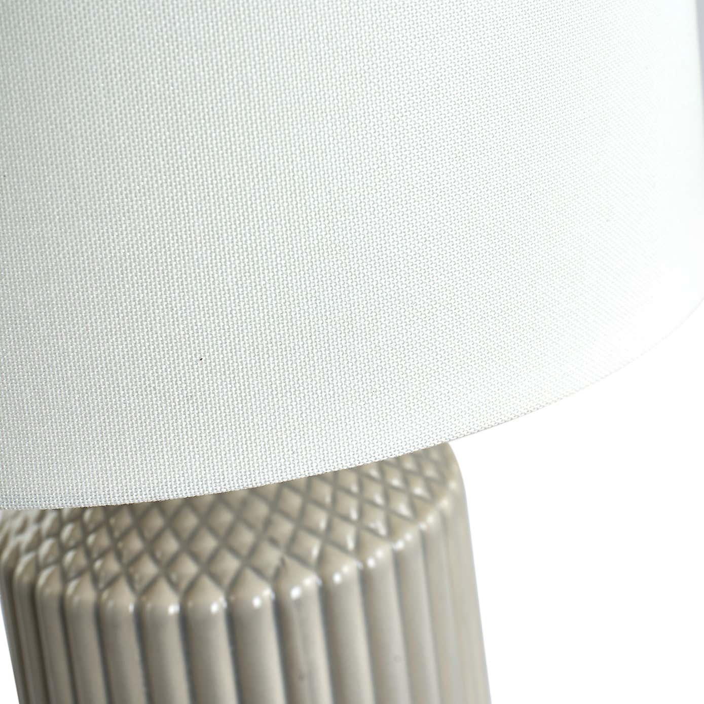 Meribel Tall Geo Textured Ceramic Table Lamp