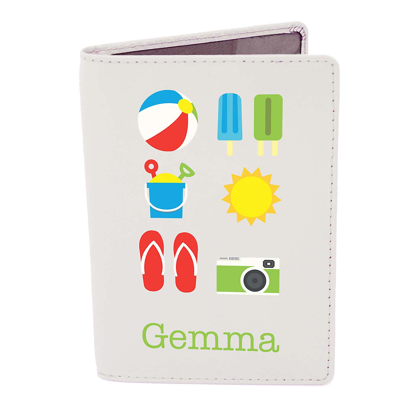 Personalised Bright Travel Passport Holder