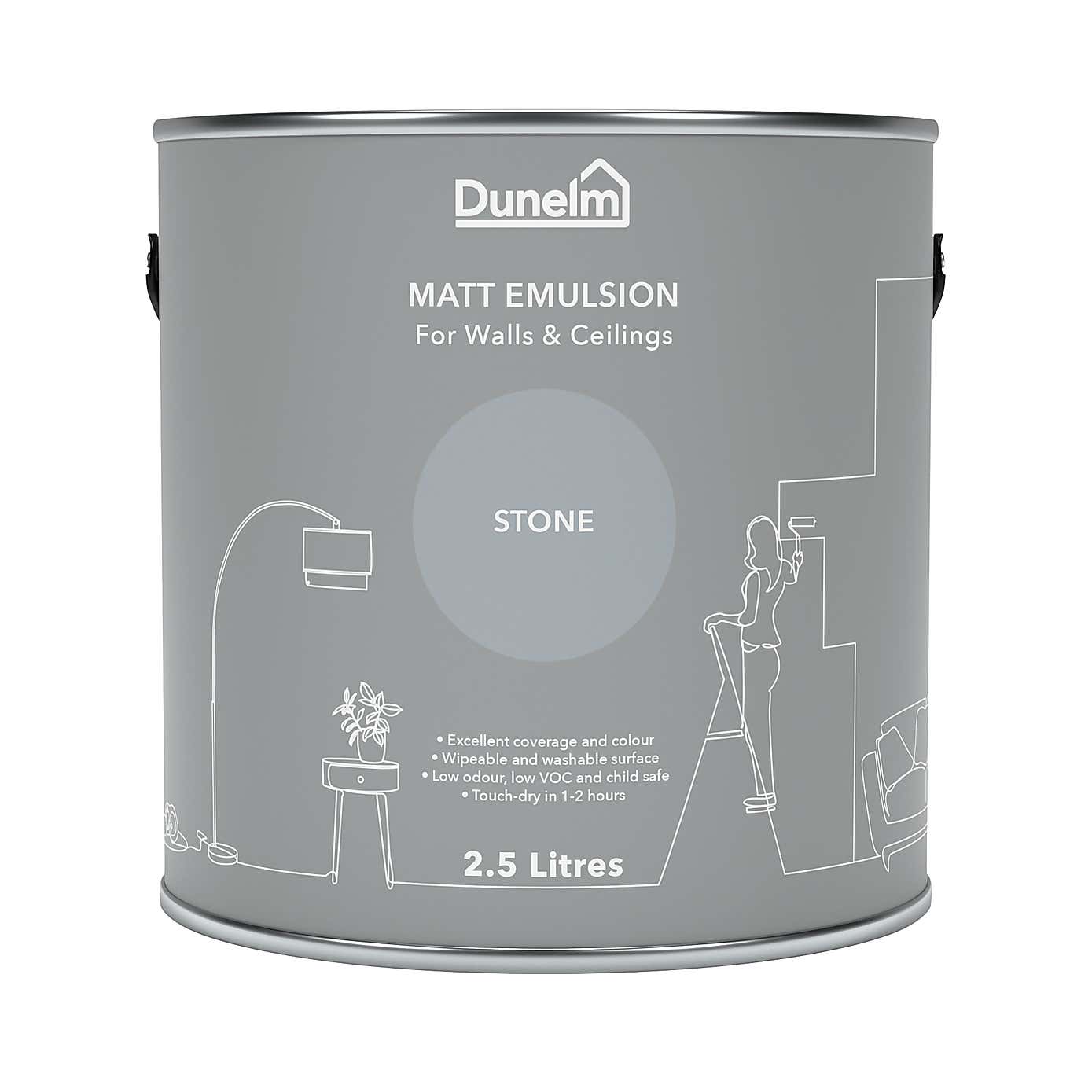 Dunelm Stone Matt Emulsion Paint