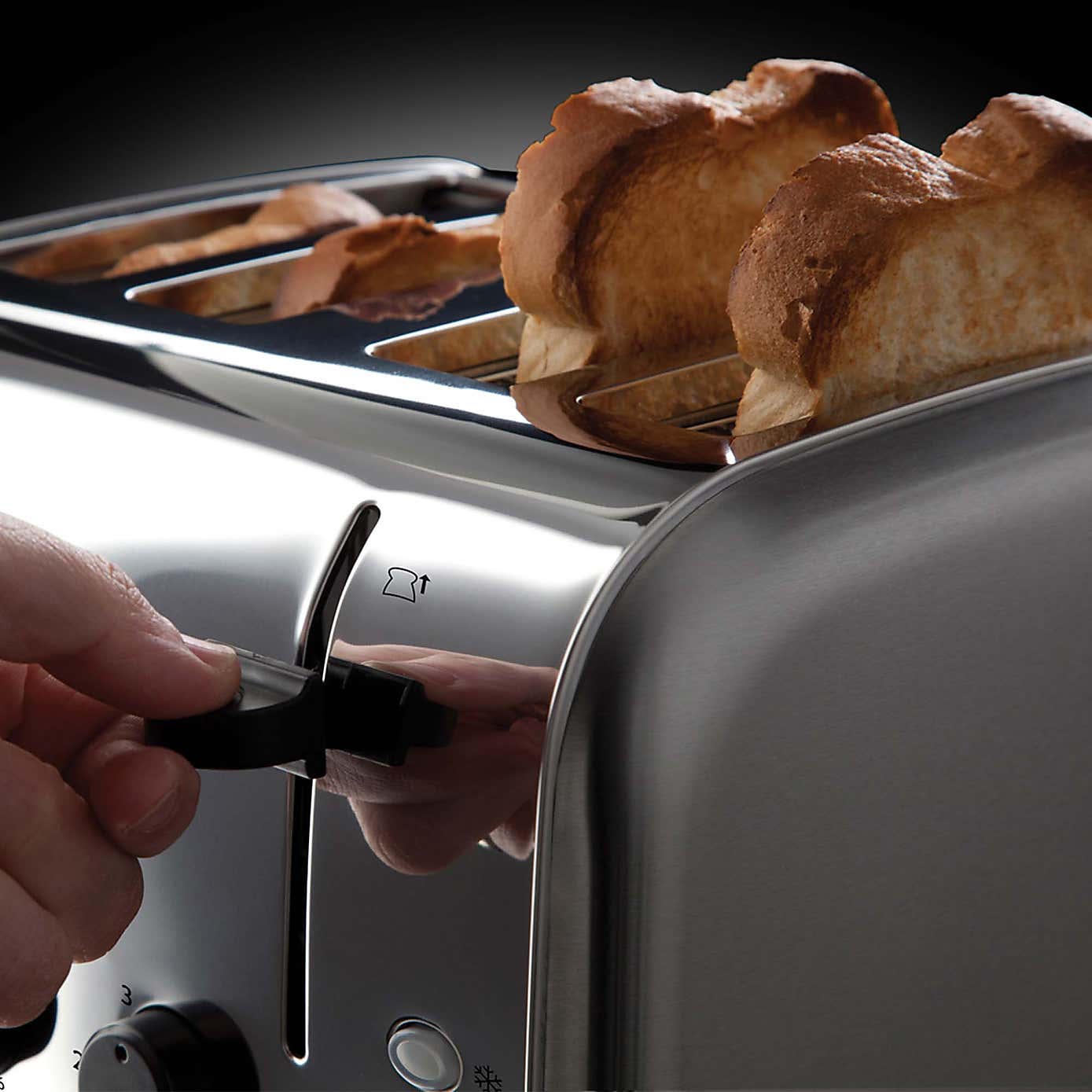 Russell Hobbs 4 Slice Brushed Stainless Steel Toaster