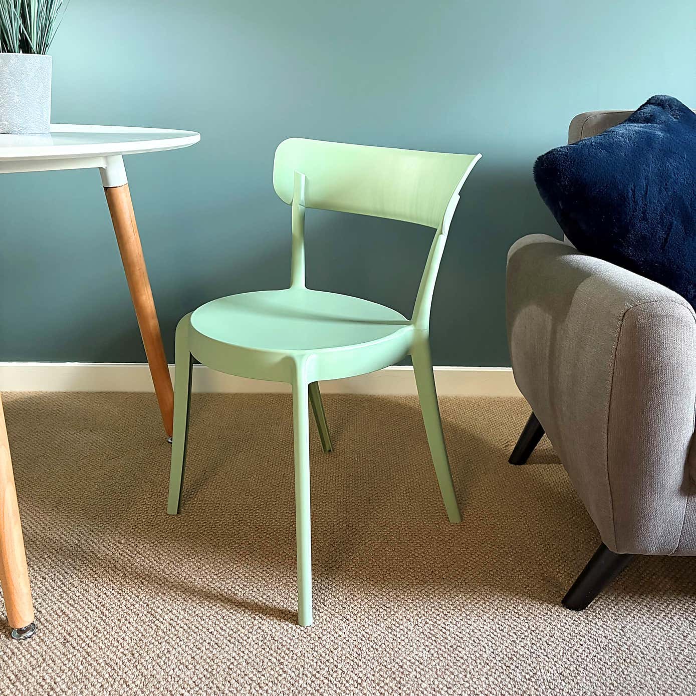 Fusion Living Plastic Bistro Dining Chair