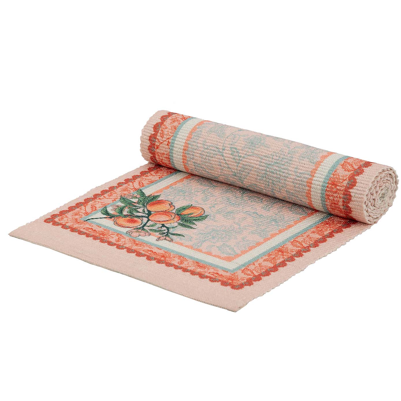 furn. Anemone Peaches Table Runner
