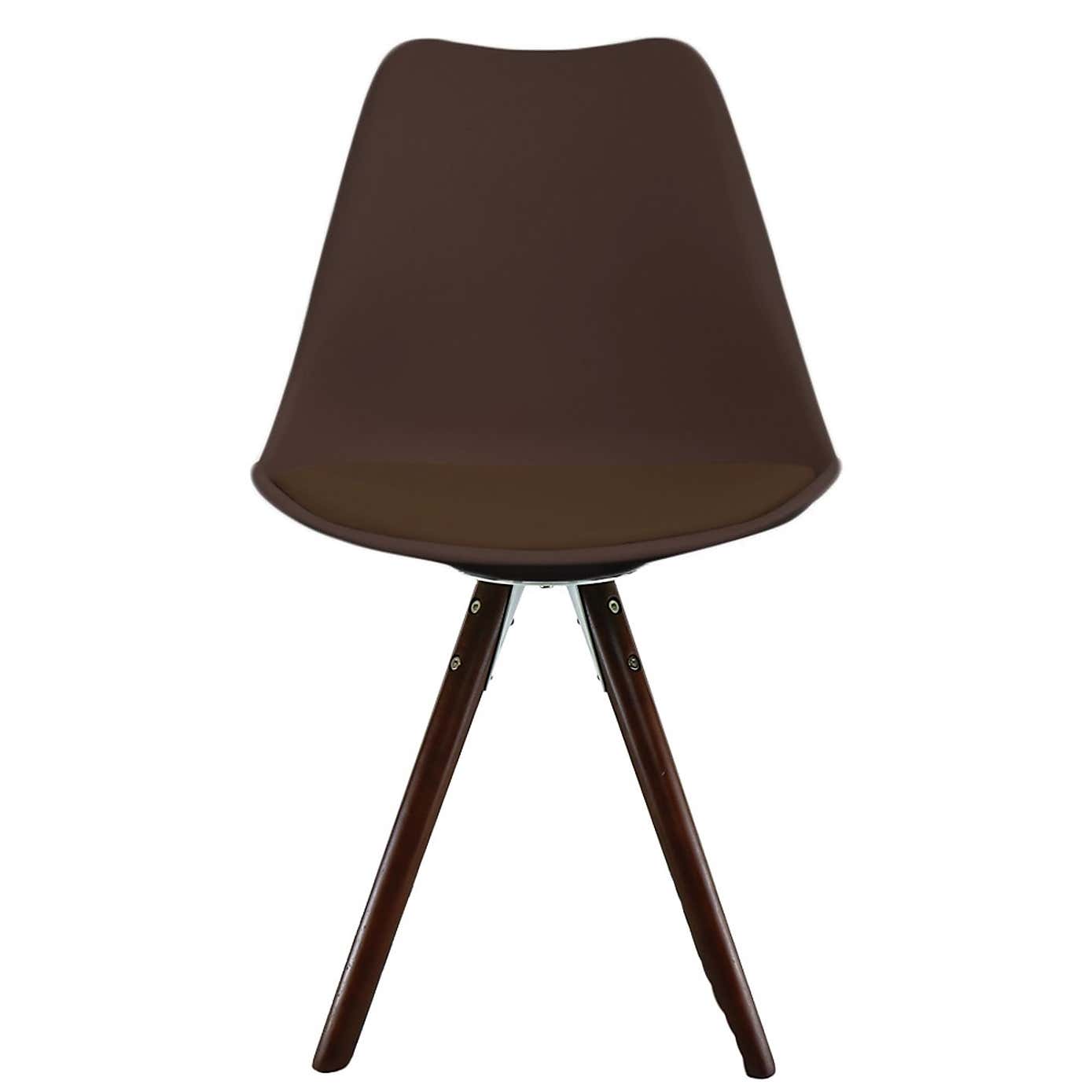 Fusion Living Soho Plastic Dining Chair with Pyramid Legs