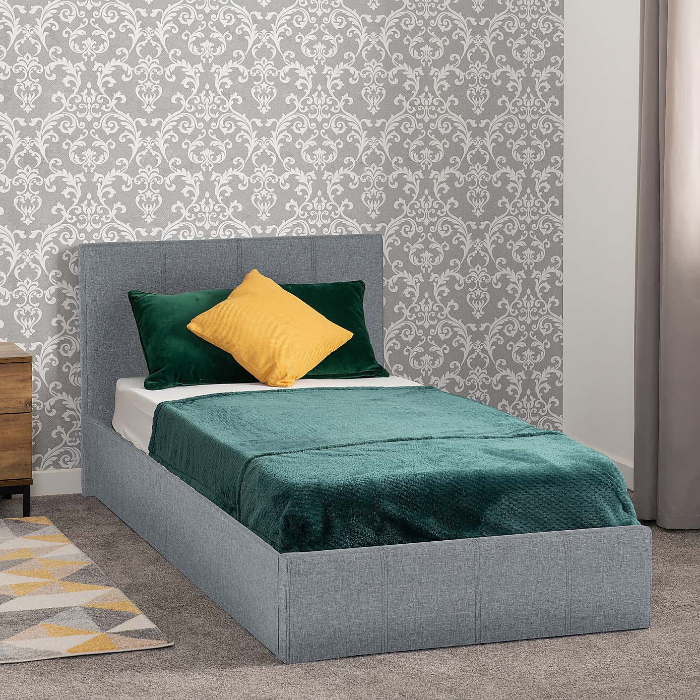 Waverley Linen Ottoman Bedstead - Grey