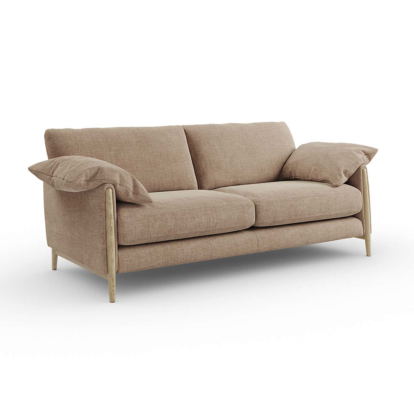 Hector Tonal Plush Chenille 4 Seater Sofa