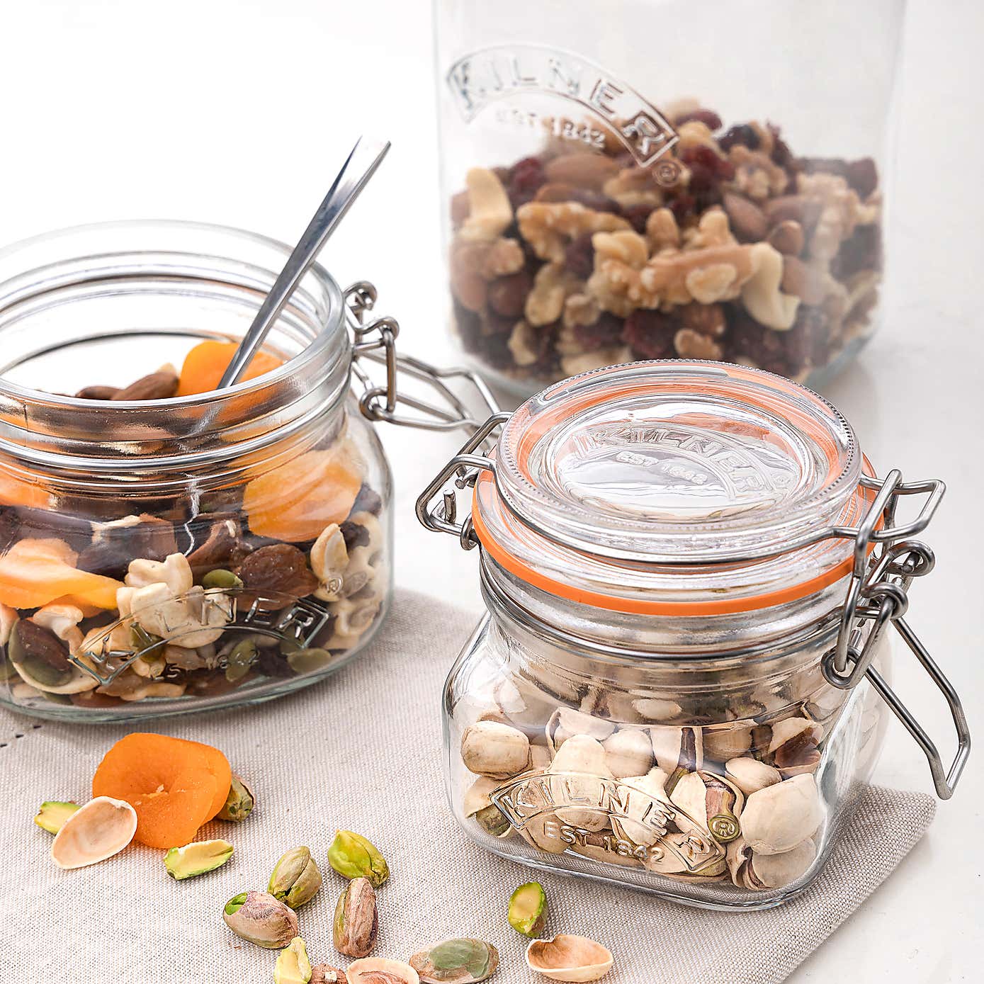 Kilner Clip Lock 250ml Square Jar