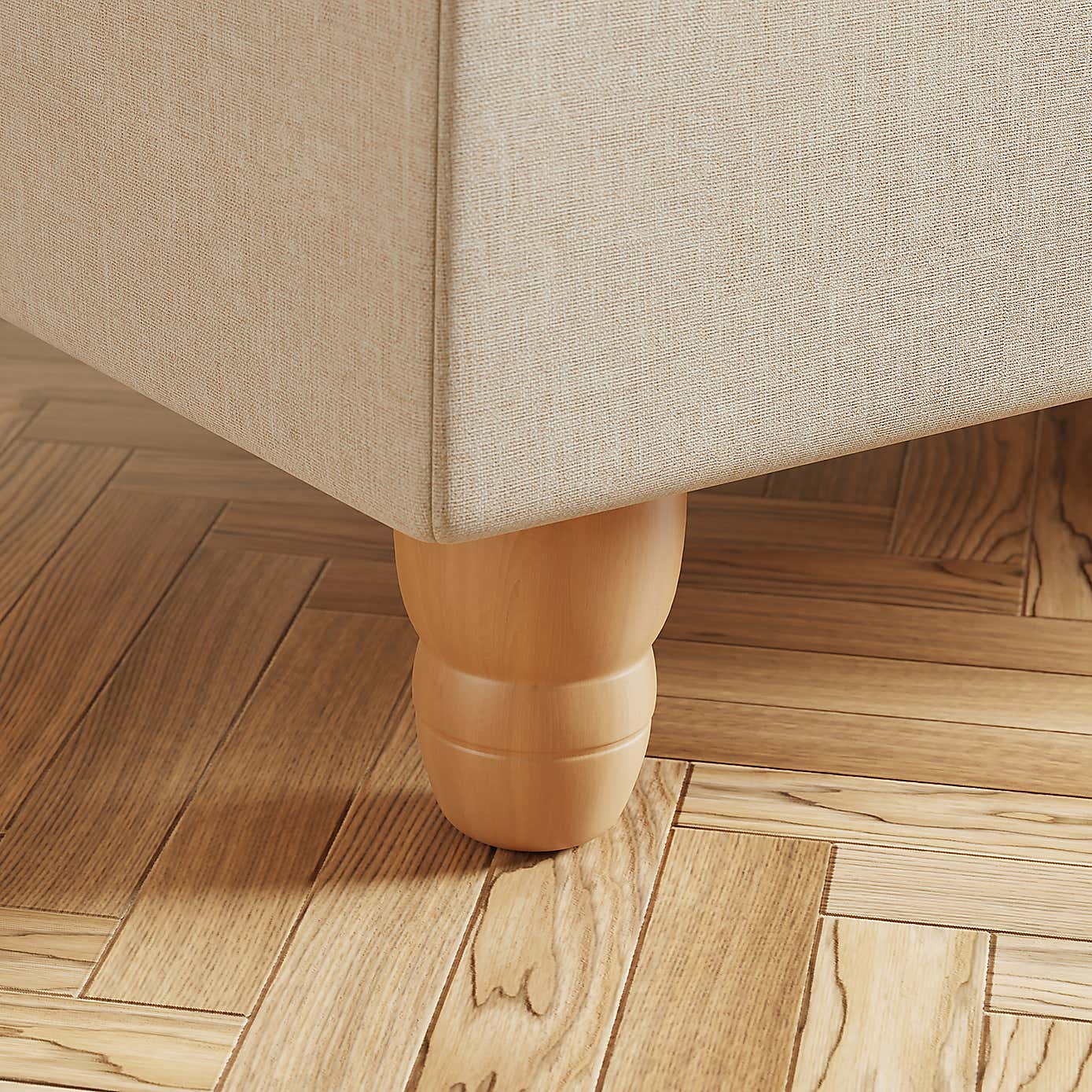 Beatrice Luna Long Footstool with Storage