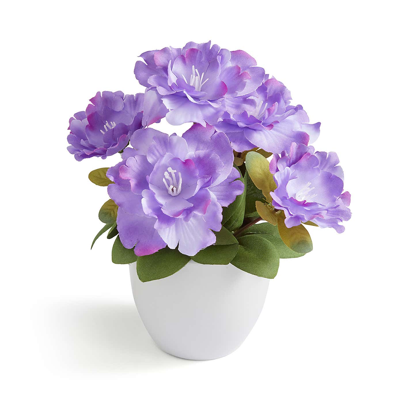 Artificial Blossom Floral in White Ceramic Plant Pot