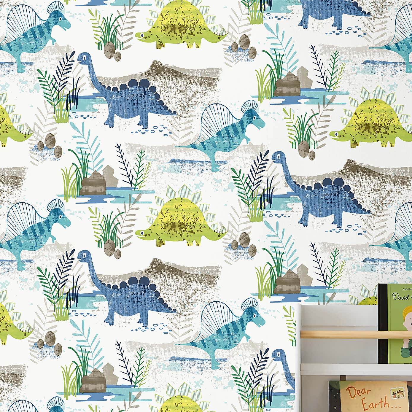 Dino Self Adhesive Wallpaper