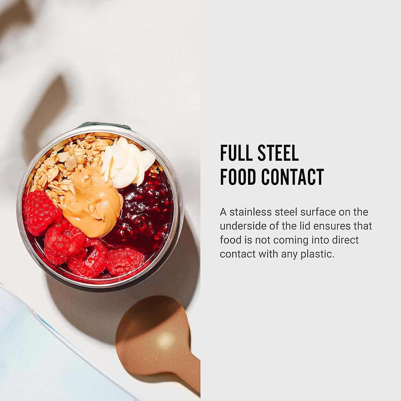 Black and Blum Food Flask