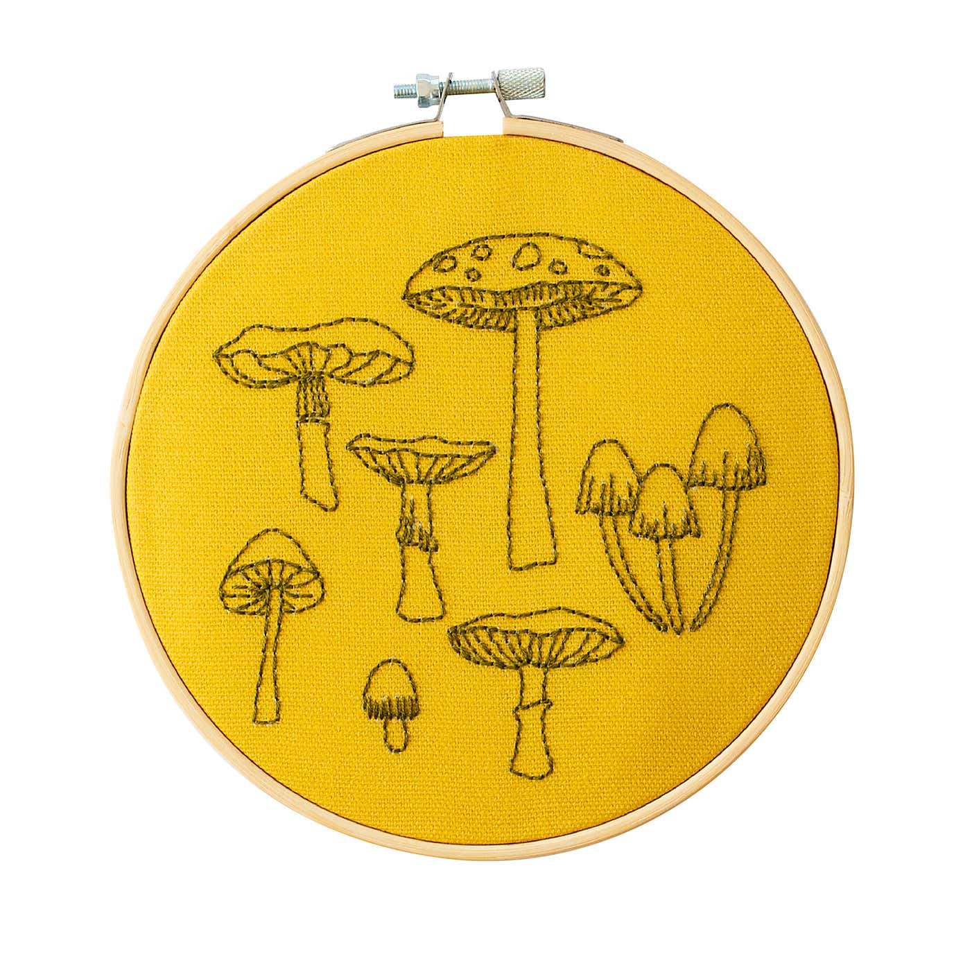 Cotton Clara Fungi Embroidery Hoop Kit