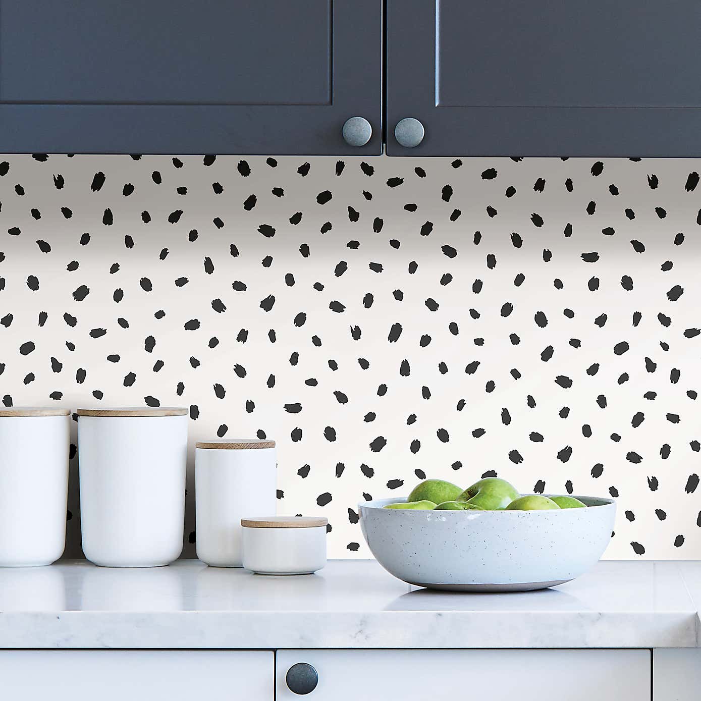 Nu Wall Self Adhesive Spot Mono Wallpaper