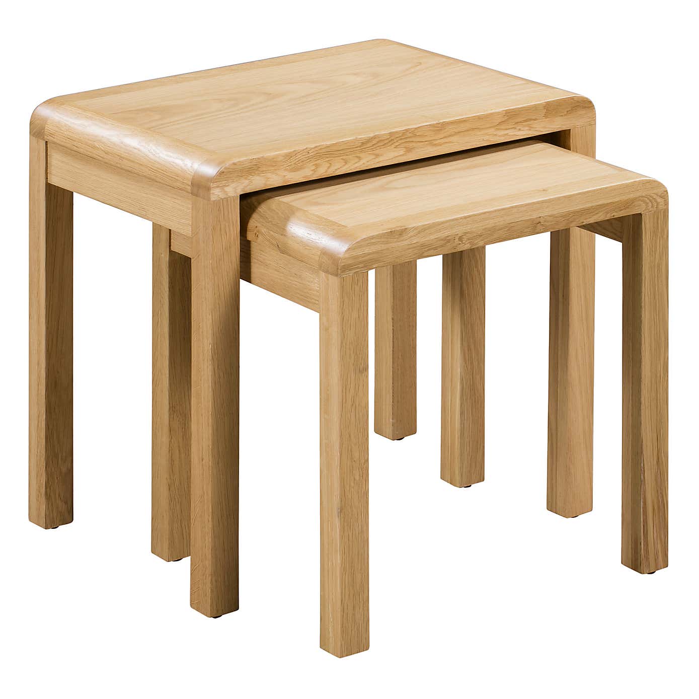 Curve Oak Nest Of Tables