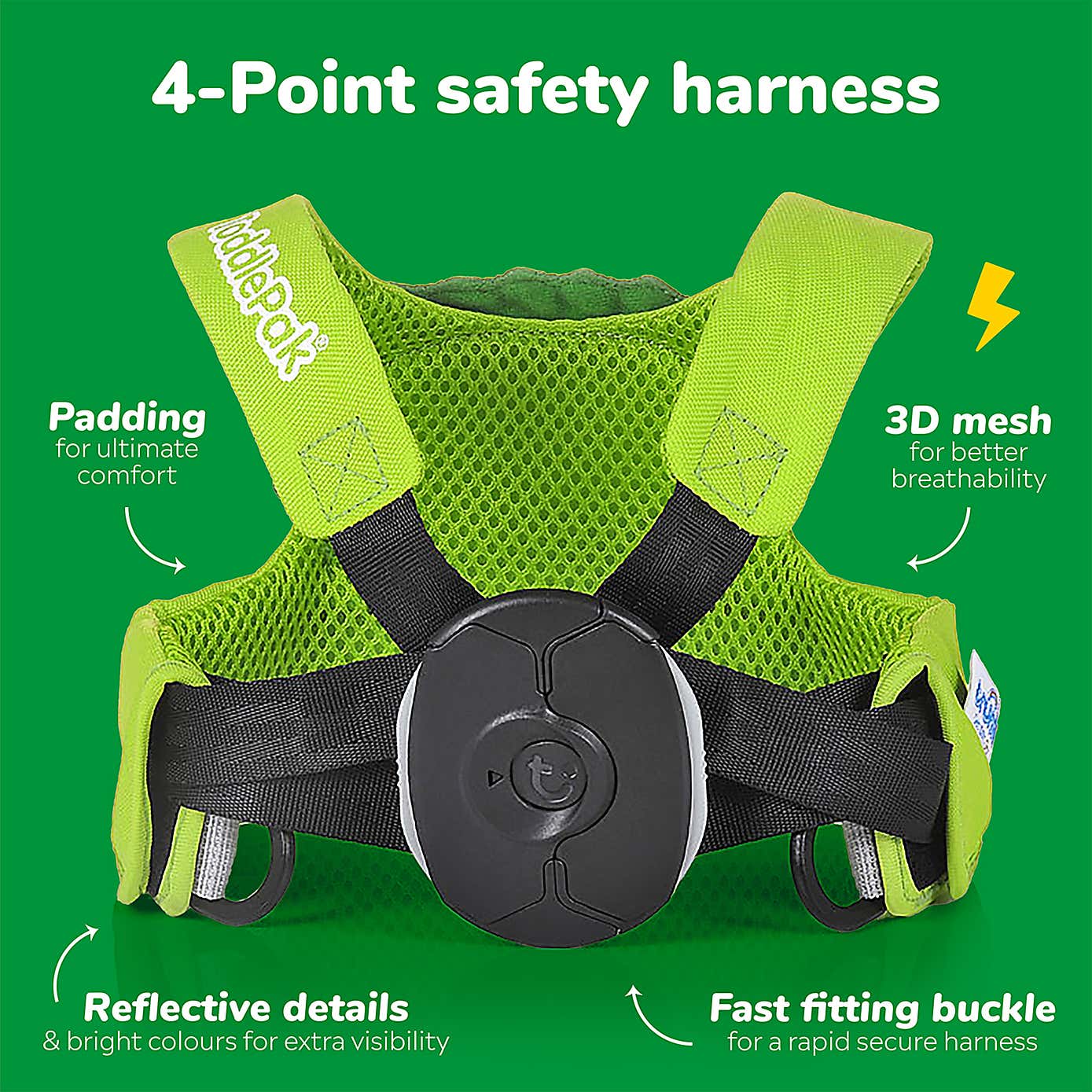 Trunki Toddlepak Dudley the Dinosaur Walking Reins Safety Harness