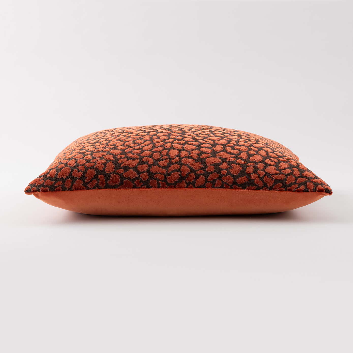 Animal Cut Velvet Copper Cushion Cover