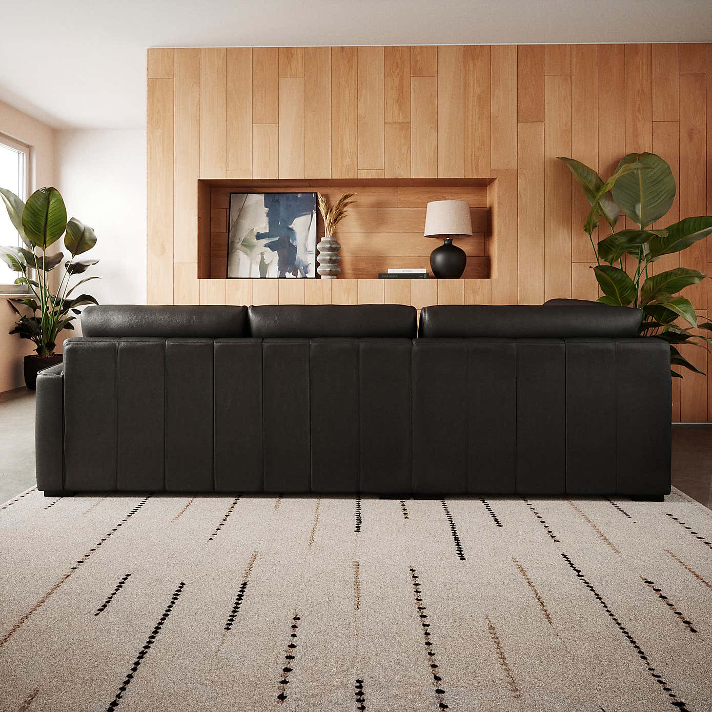 Carson Vintage Leather Large Corner Chaise Sofa