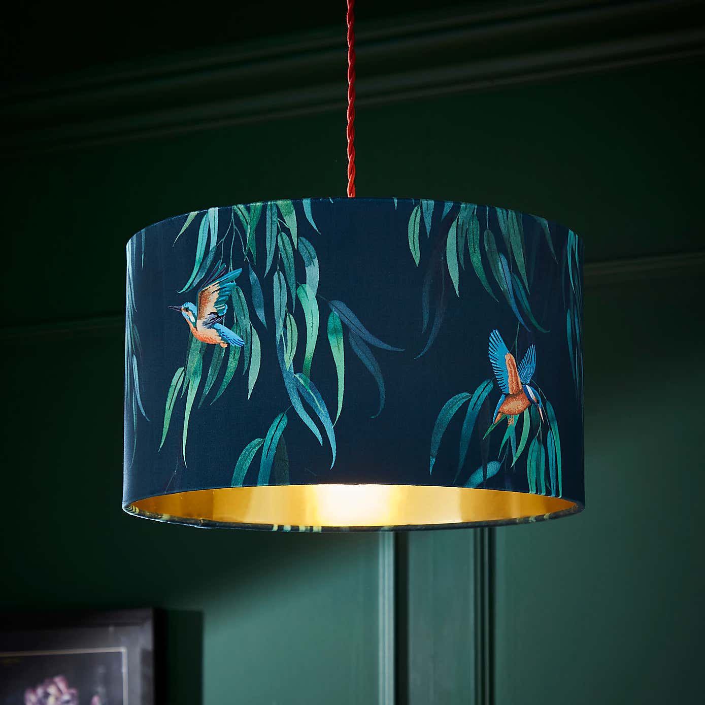 Kingfisher Drum Lamp Shade