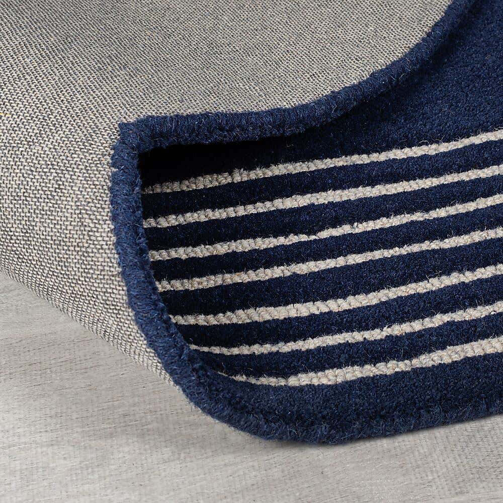 Link Loop Wool Oval Rug