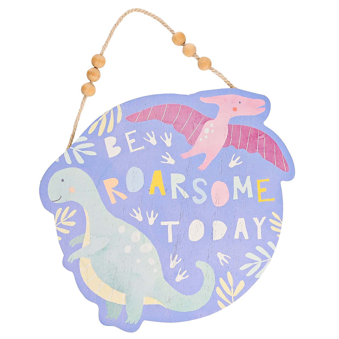Petit Cheri Be Roarsome Today Hanging Plaque