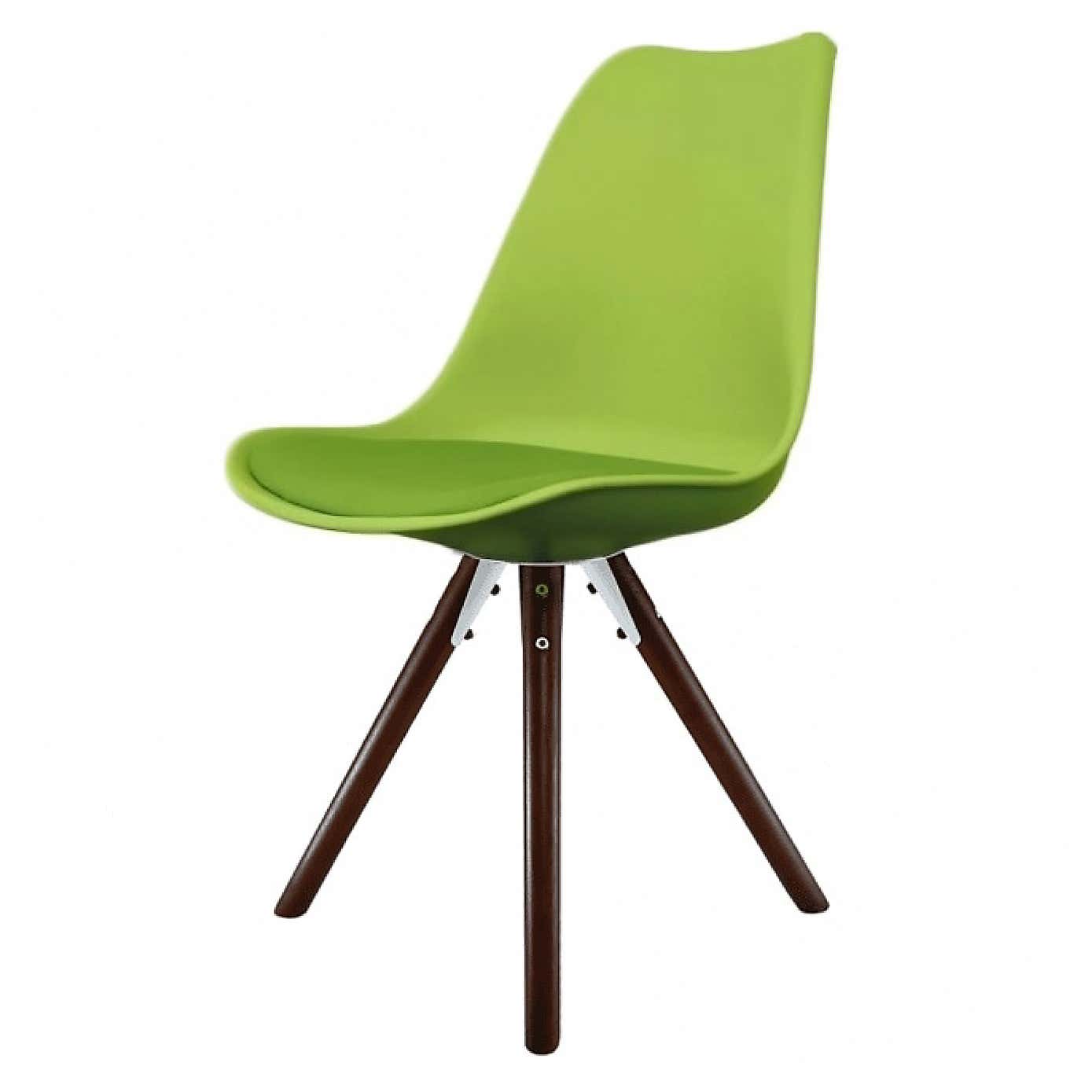 Fusion Living Soho Plastic Dining Chair with Pyramid Legs