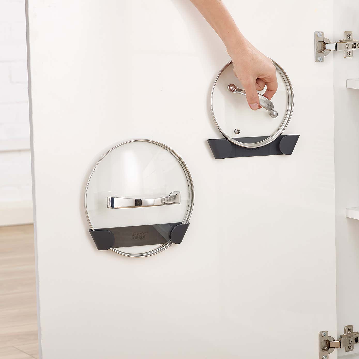 Joseph Joseph Set of 4 Pan Lid Holders Grey