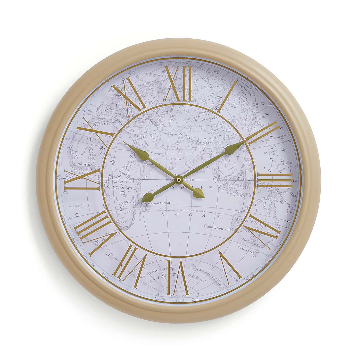 Maps Wall Clock