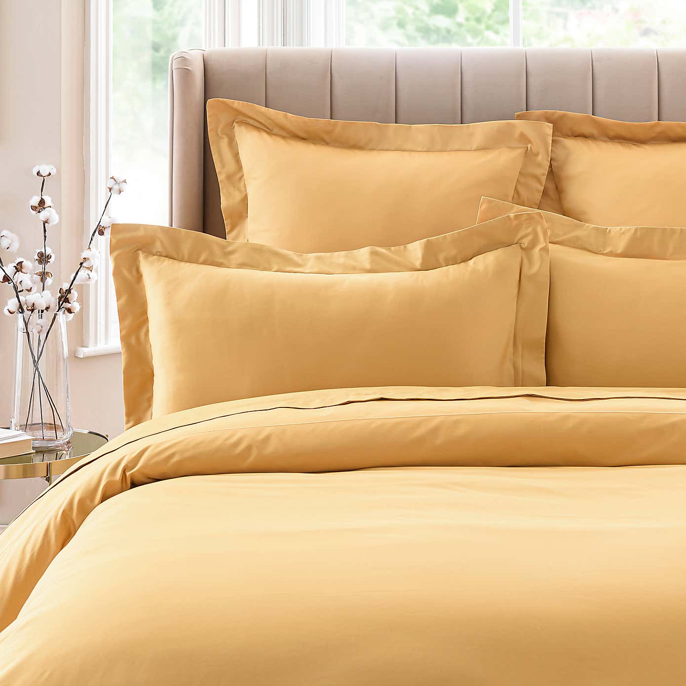 Dorma 300 Thread Count 100% Cotton Sateen Plain Oxford Pillowcase