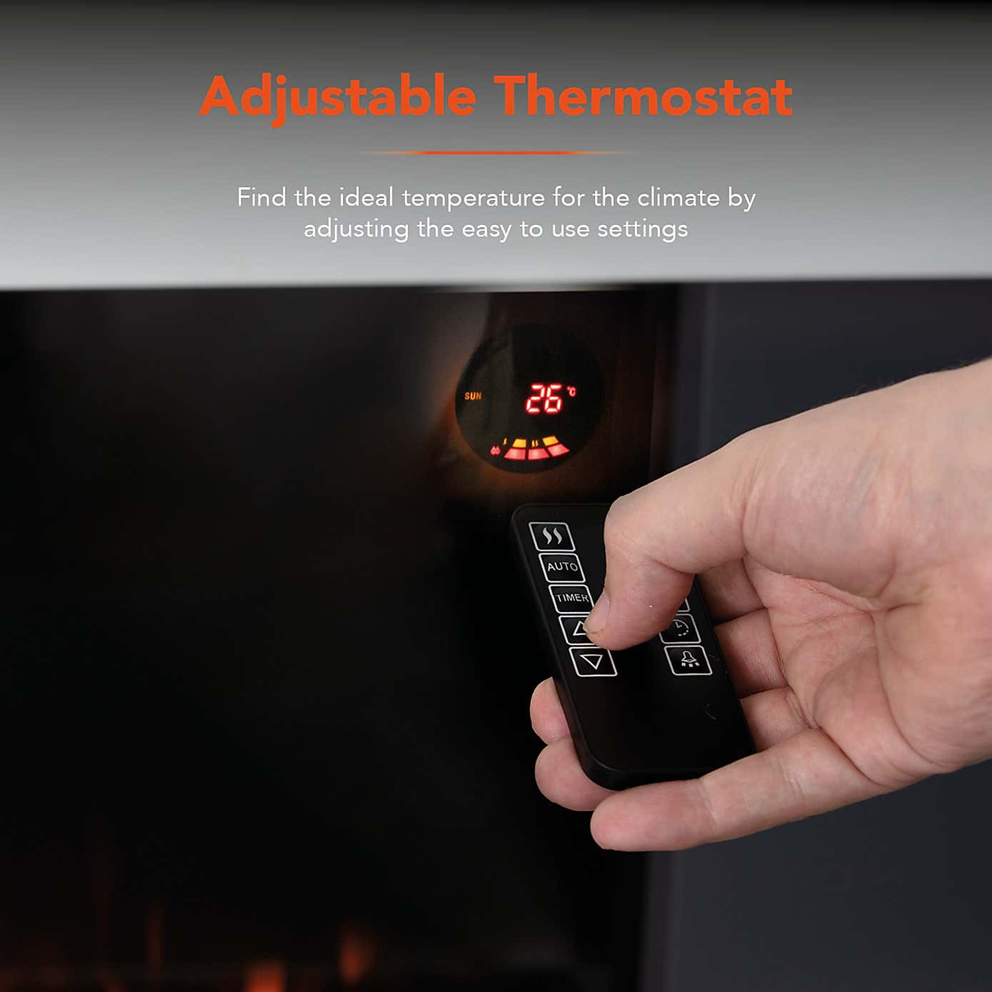 Hingham Wall Mounted Fireplace