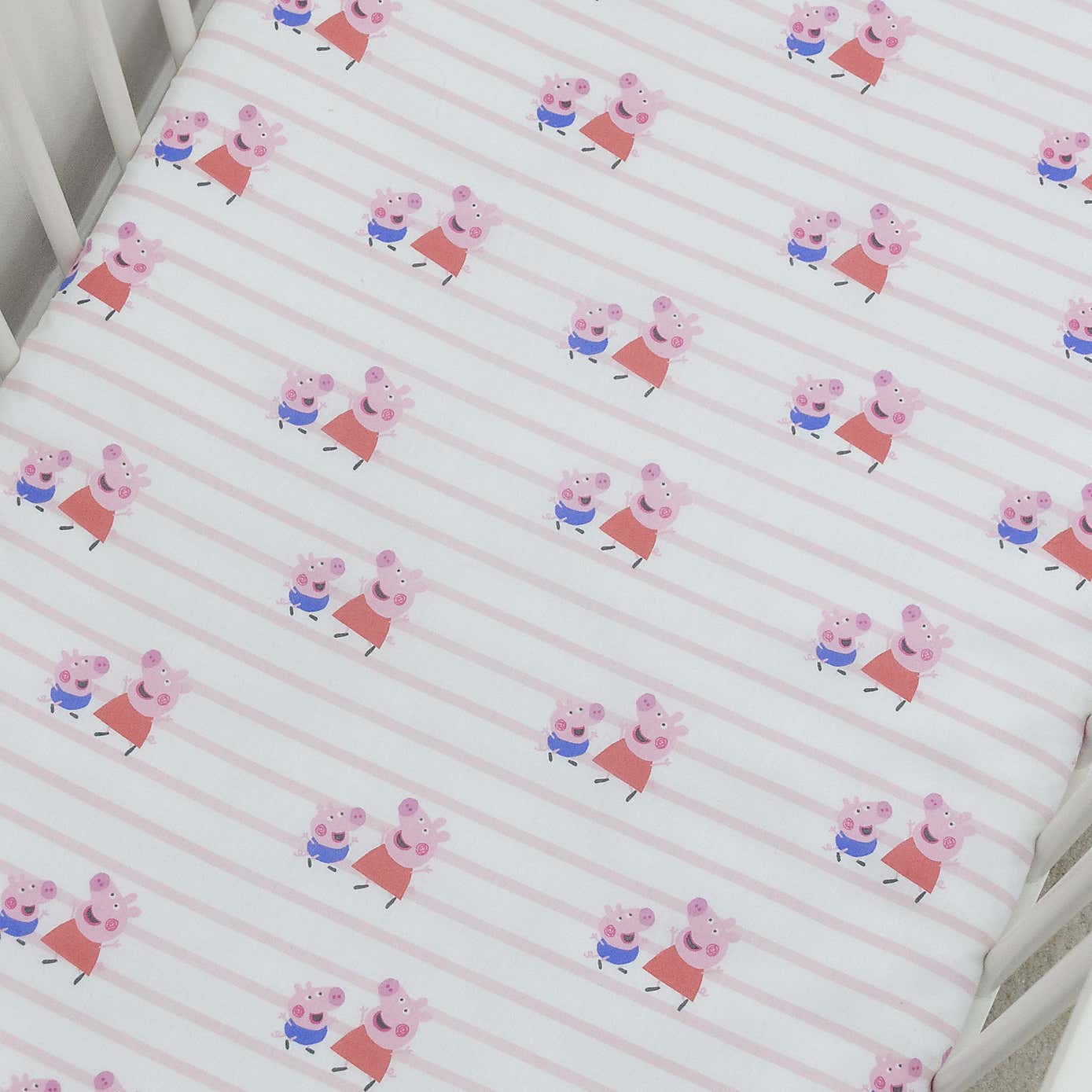 Pack of 2 Peppa Lullabies Cot Bed Fitted Sheets
