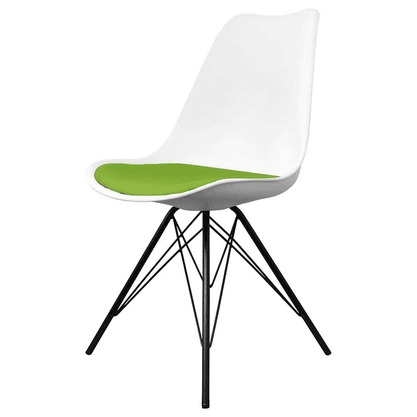 Fusion Living Soho White Plastic Dining Chair
