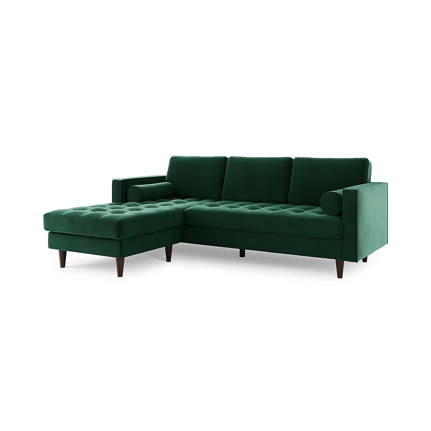 Zoe Velvet Left Hand Corner Sofa