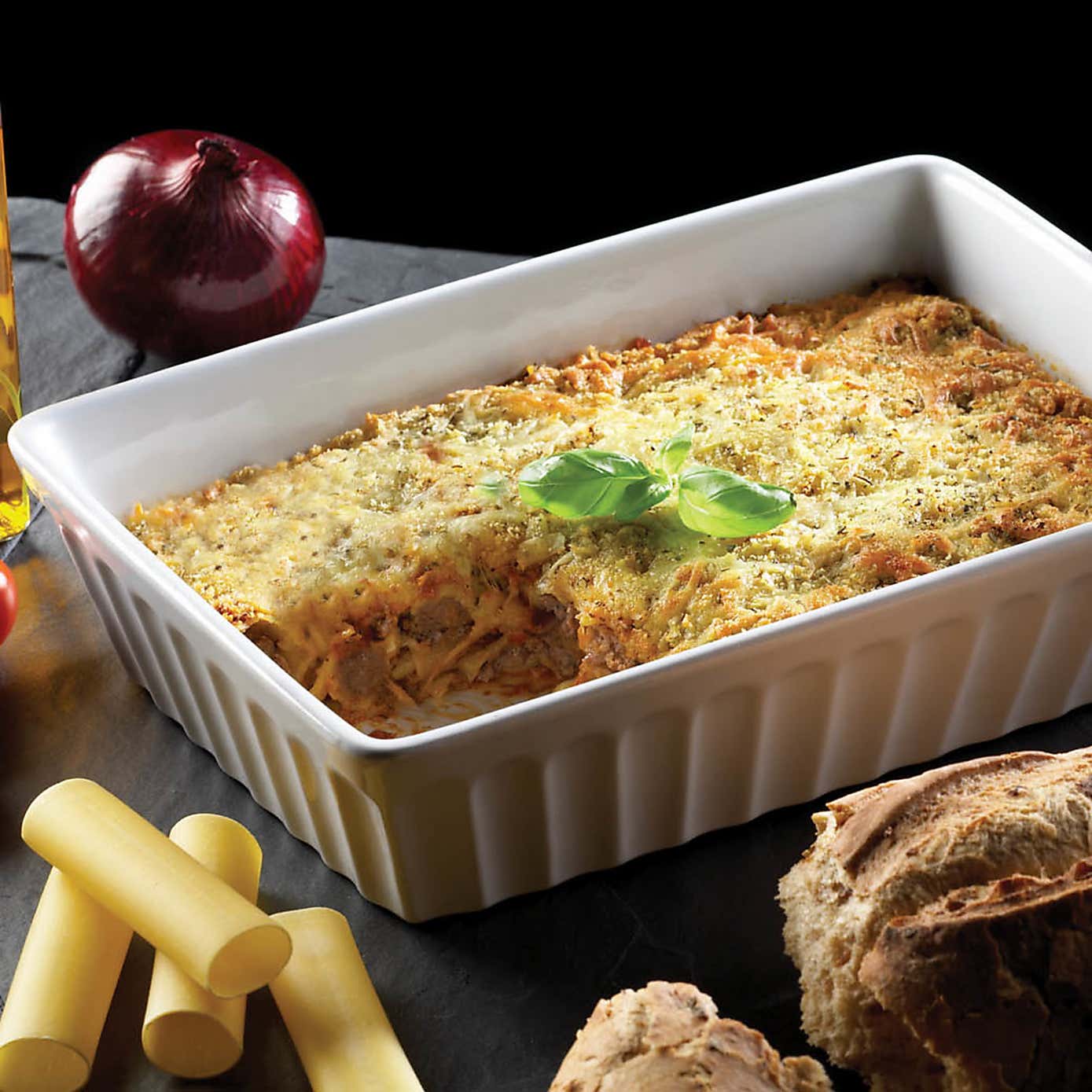 KitchenCraft World of Flavours Italian Large Lasagne Roasting Dish 33cm