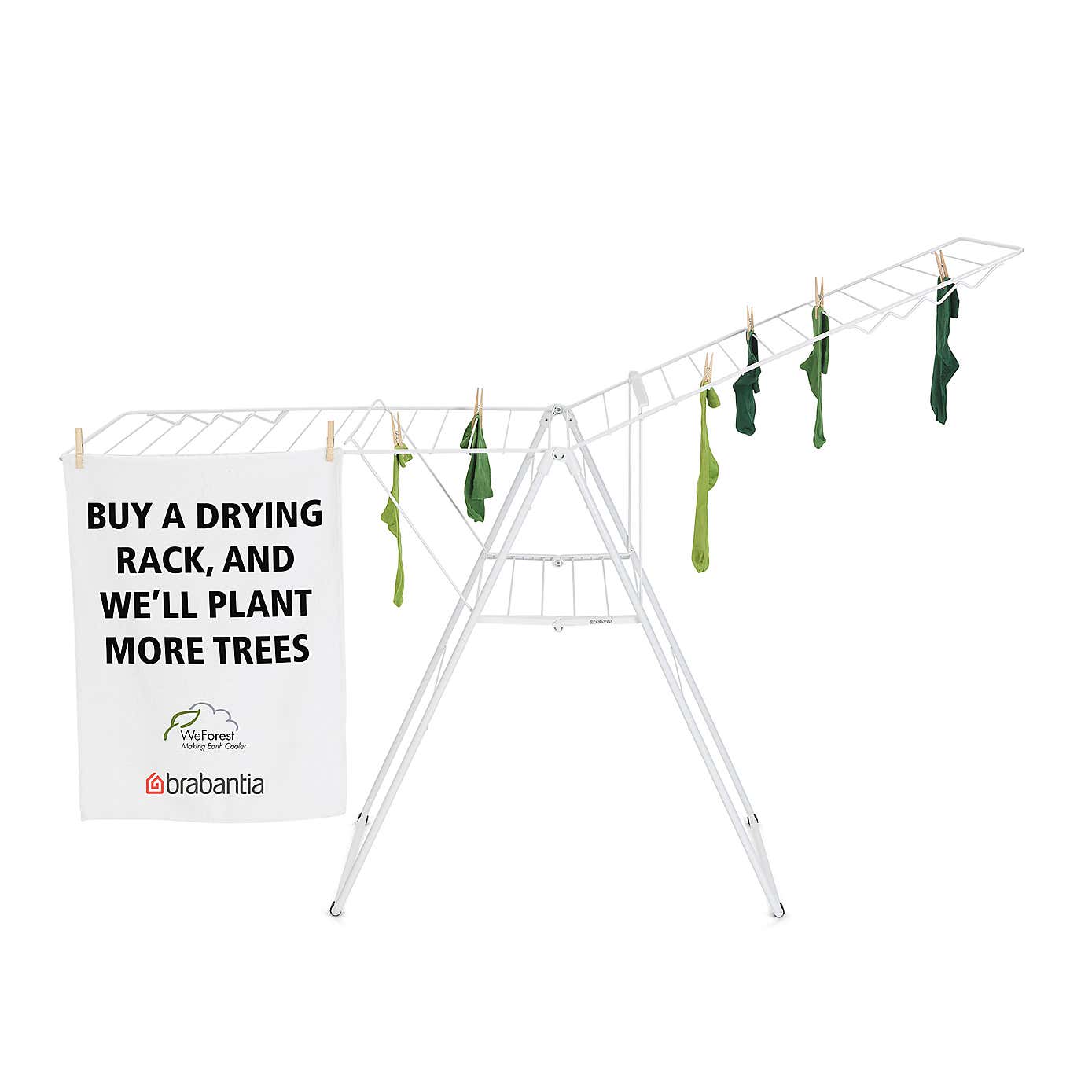 Brabantia White HangOn Drying Rack 25m