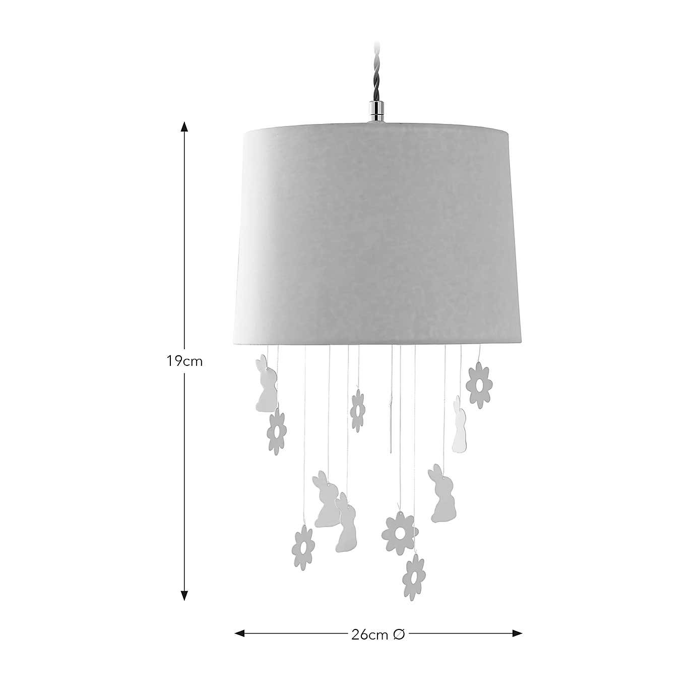 Ditsy Bunnies Mobile Lamp Shade