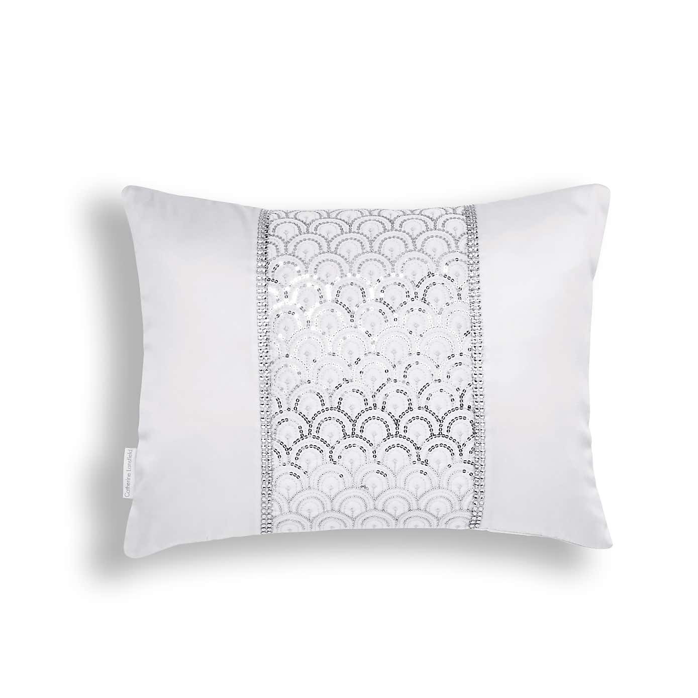 Catherine Lansfield Deco Sequin Rectangle Cushion