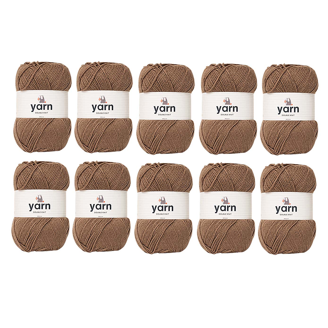 Pack of 10 DK Yarn 100g Balls