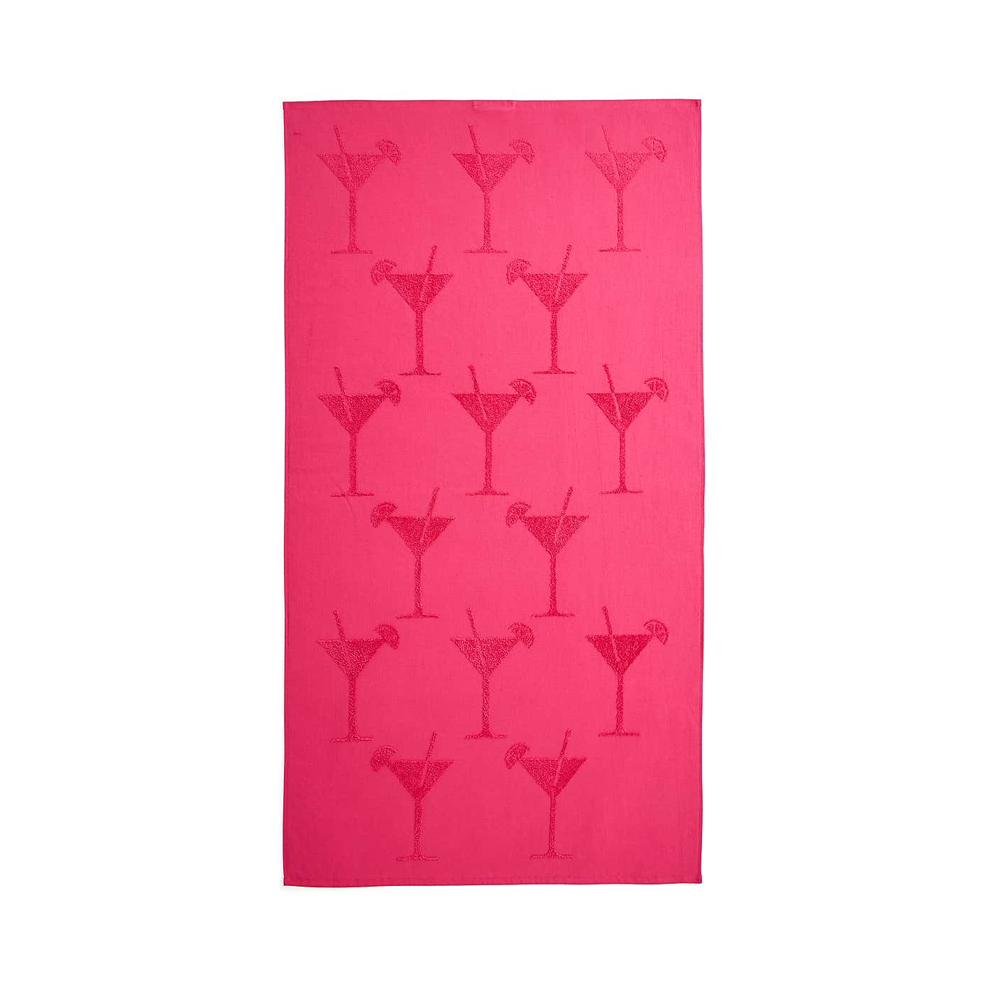 Cocktail Tufted Cotton Beach Towel