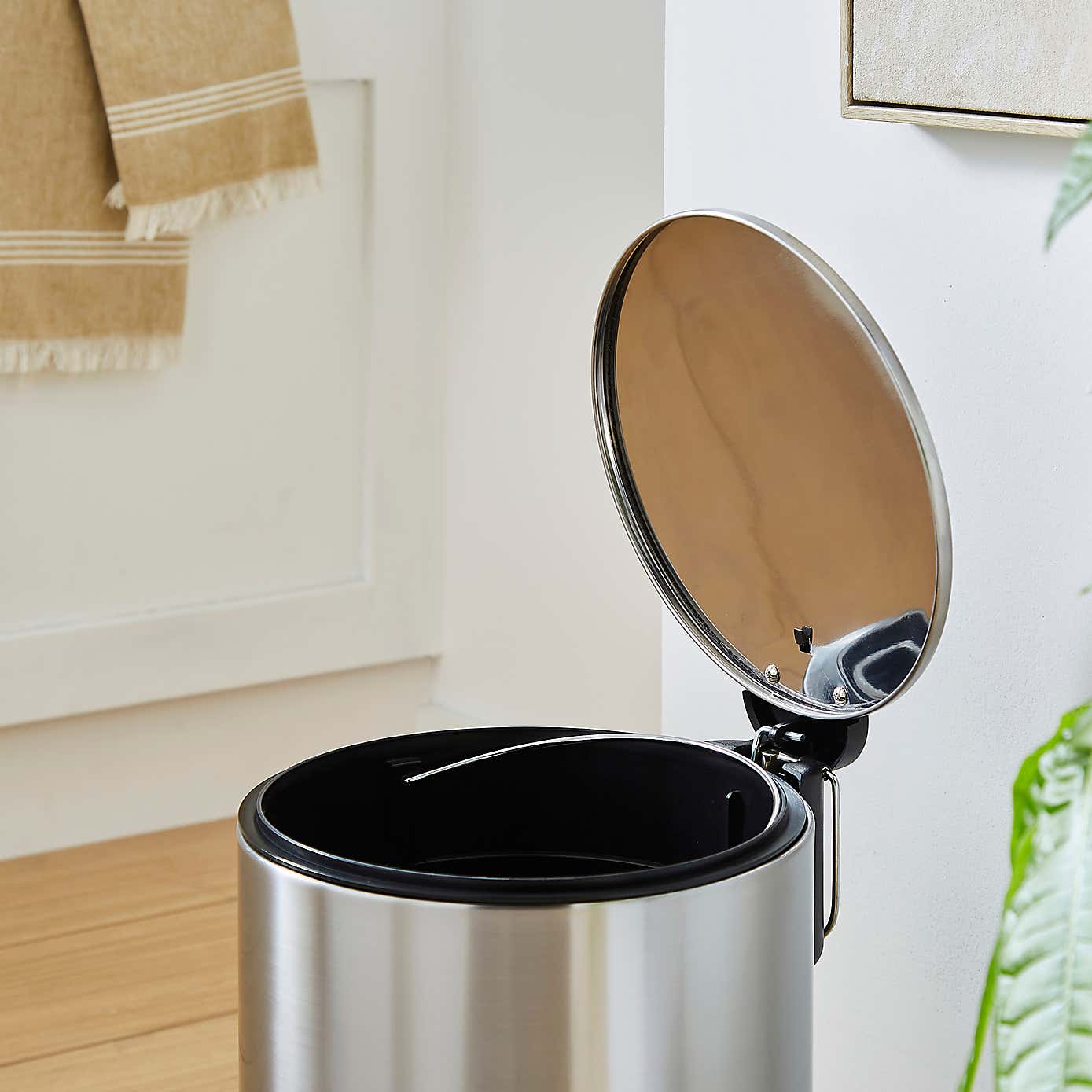 Modern 12L Stainless Steel Pedal Bin