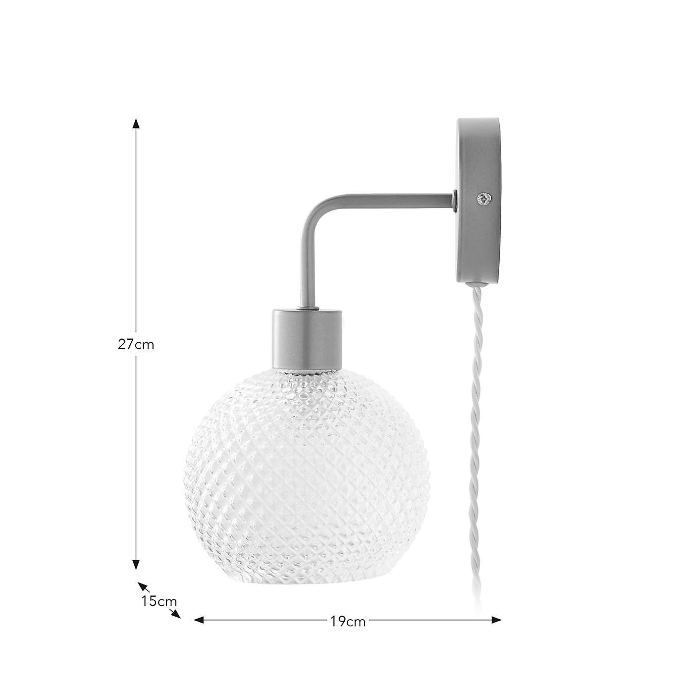 Elodie Plug In Wall Light