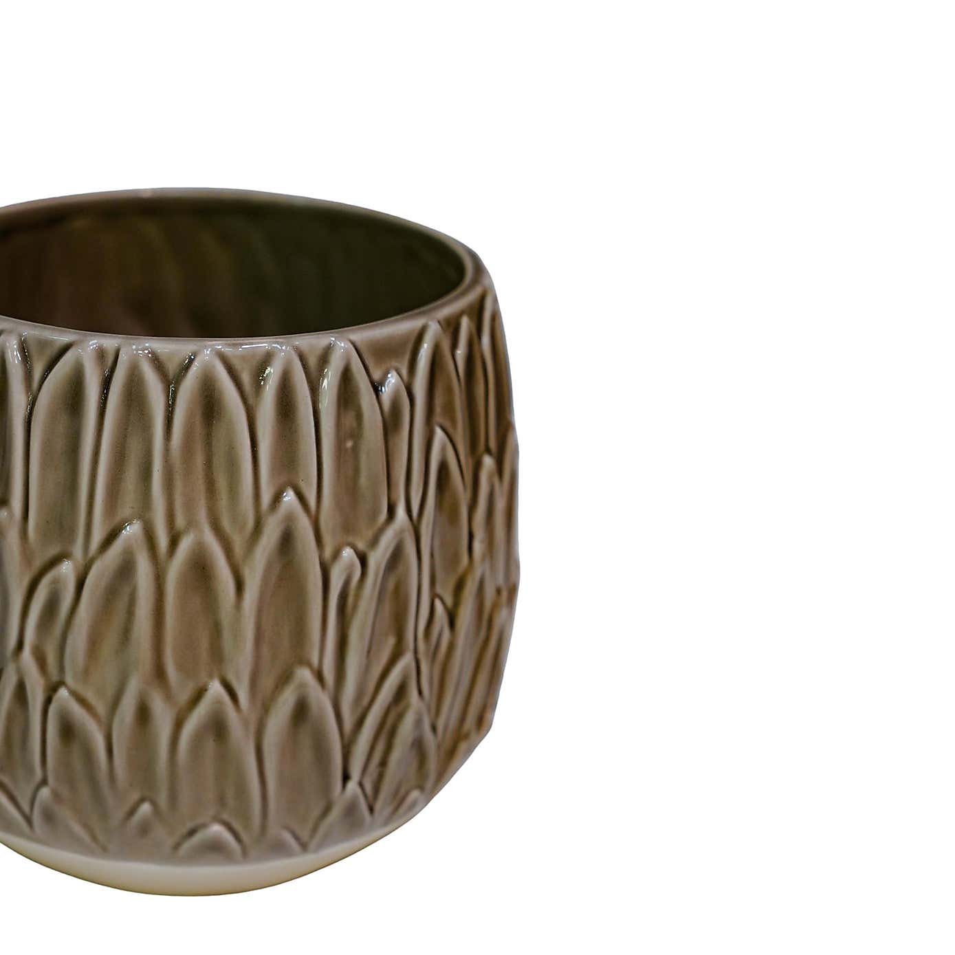 Arles Leaf Embossed Planter