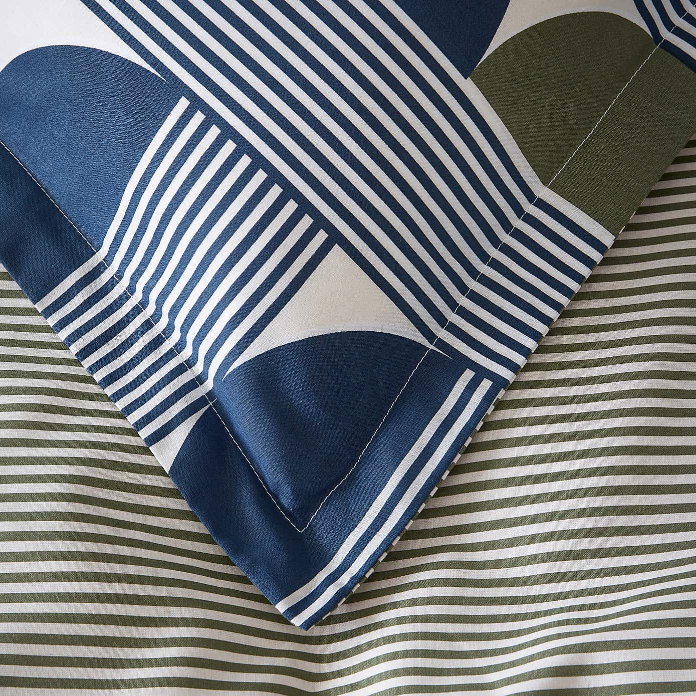 Bromley Modern Geo Navy Oxford Pillowcase