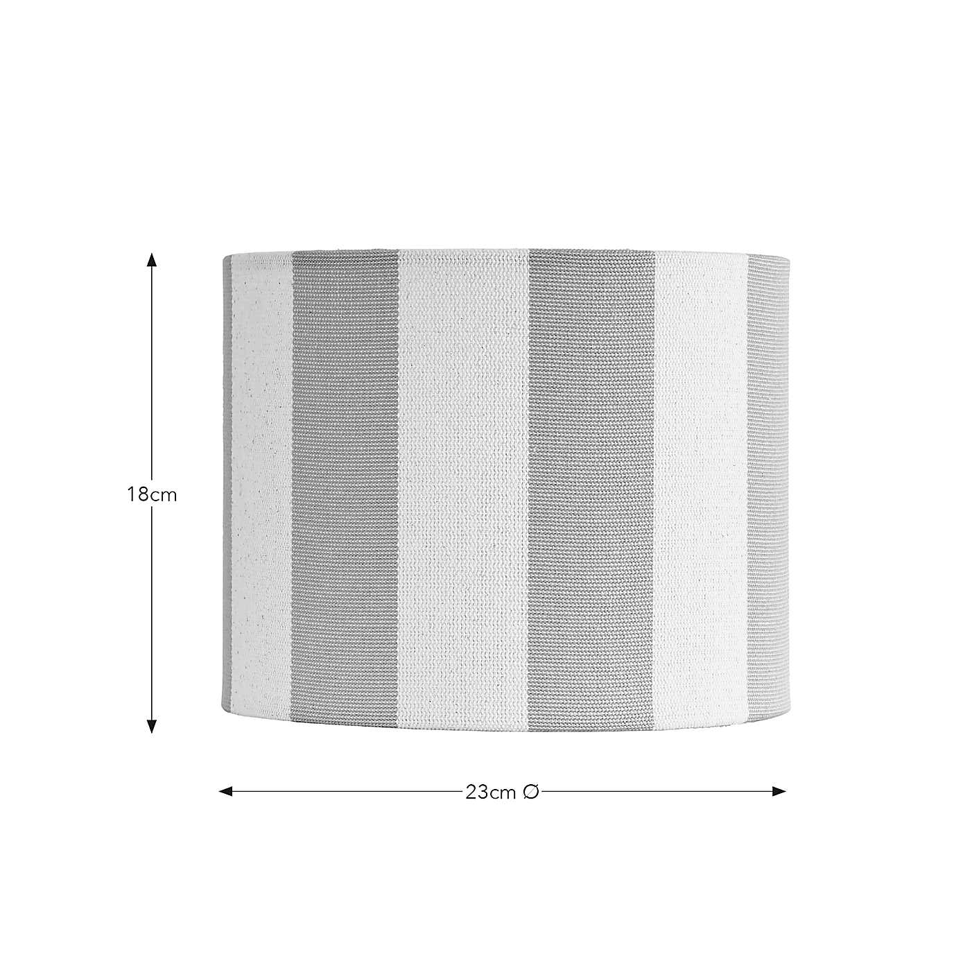 Beatrice Stripe Drum Lamp Shade