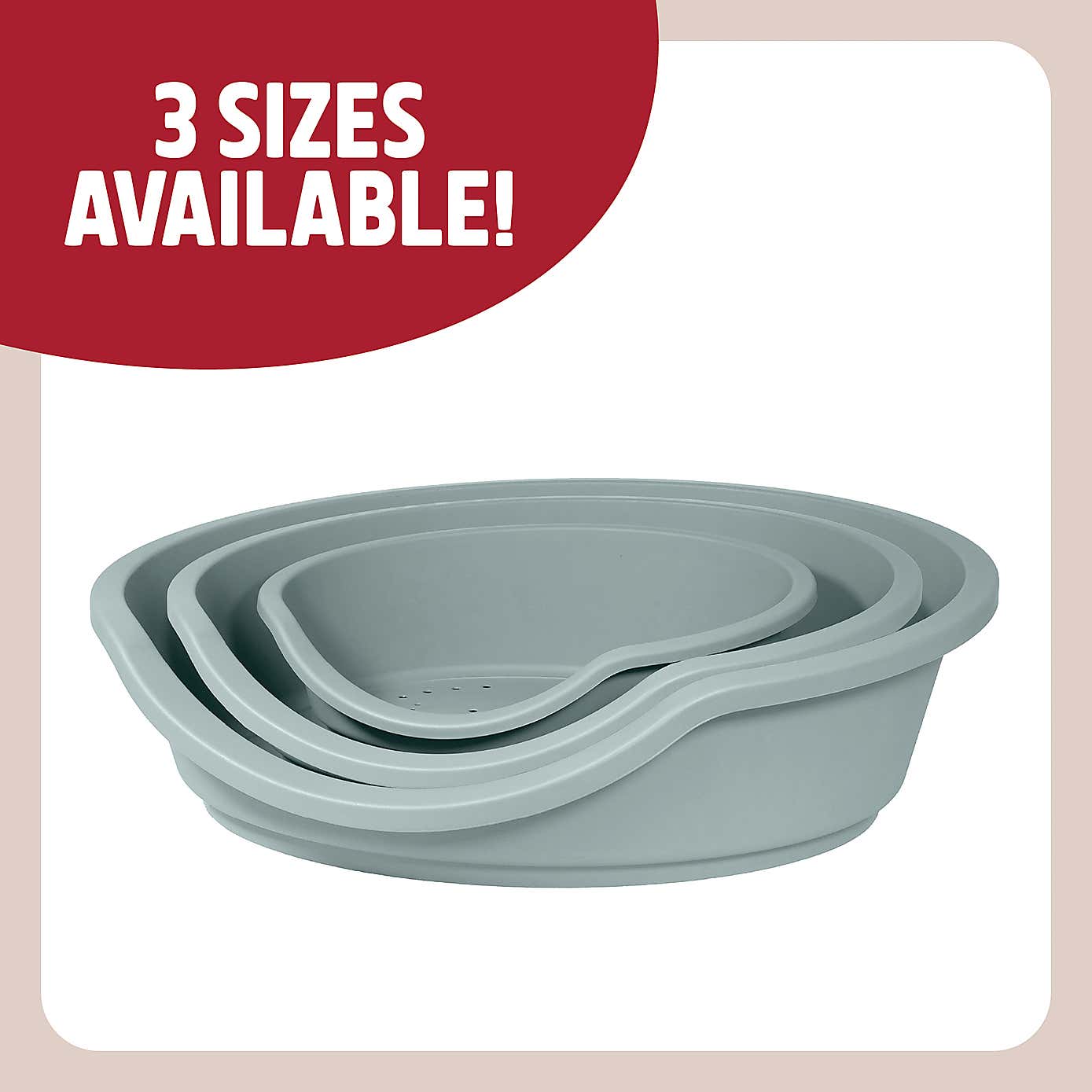 Rosewood Plastic Pet Bed