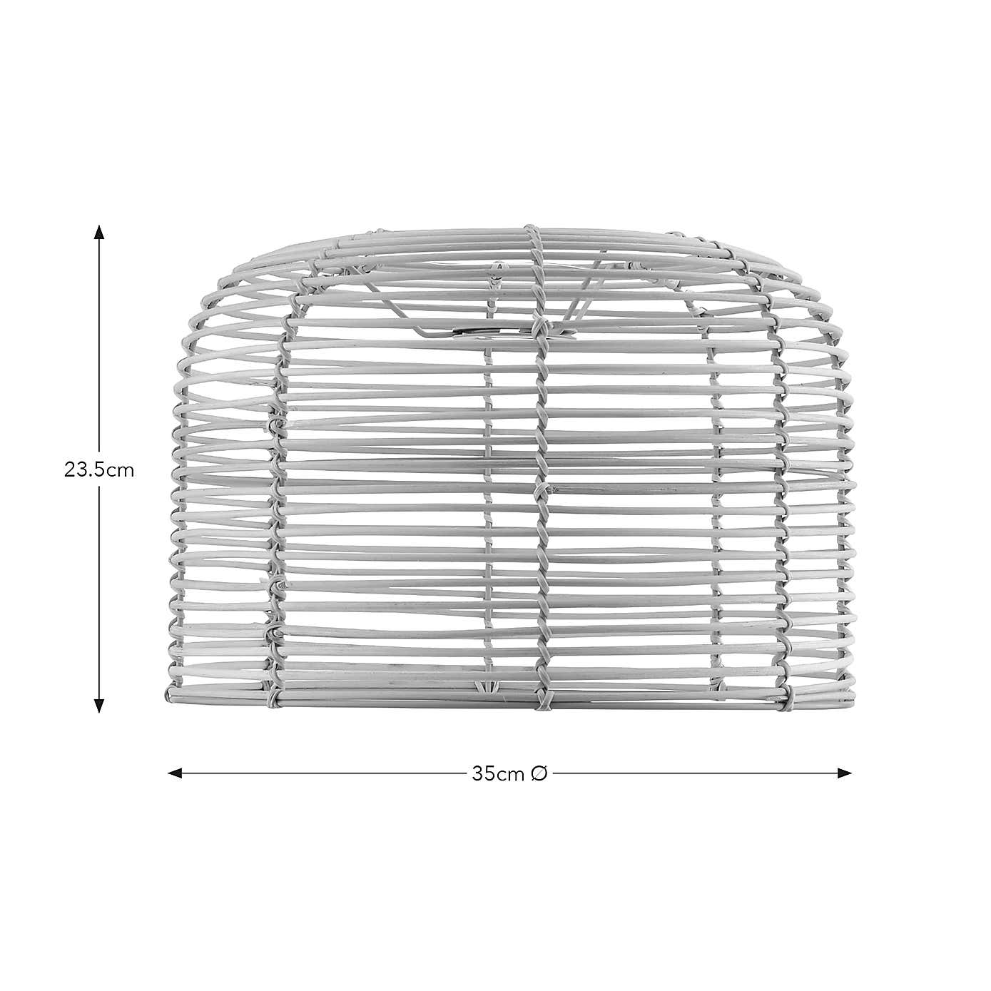 Emil Rattan Easy Fit Pendant Shade