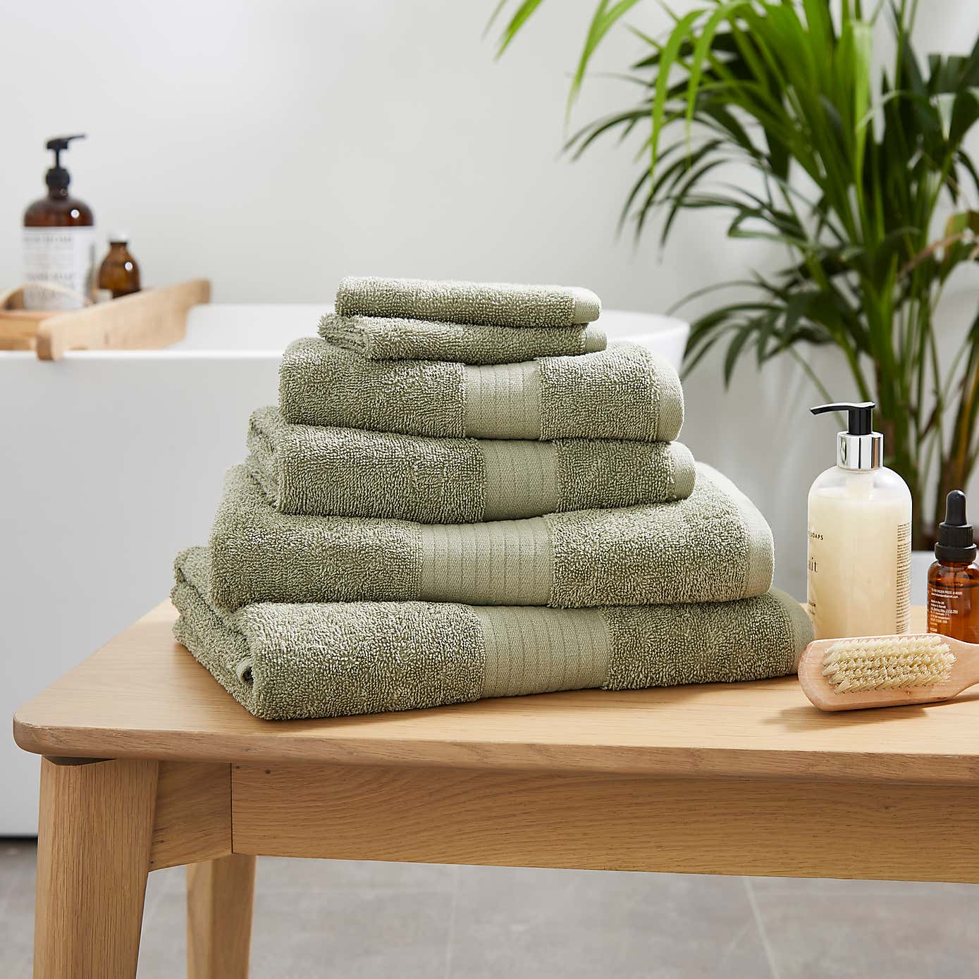 6 Piece Cotton Towel Bale