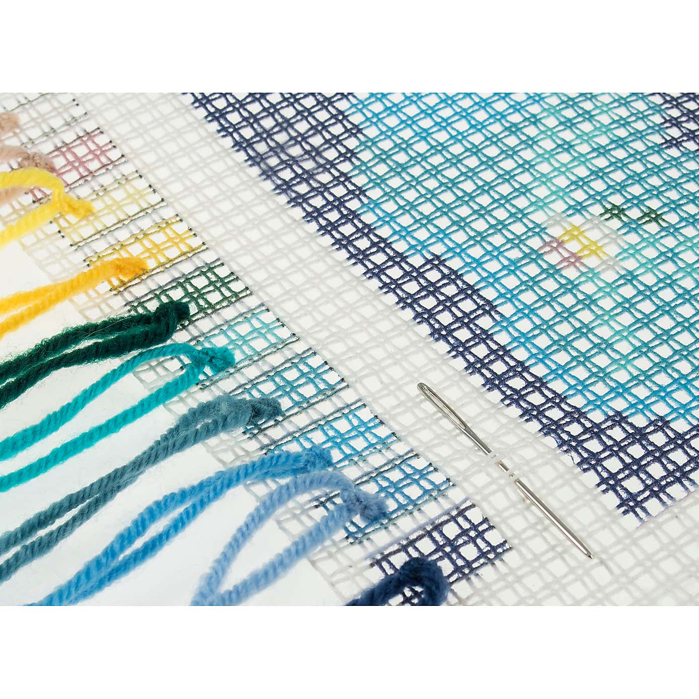 Cross Stitch Kit Cushion Modern Floral